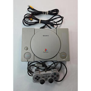 Sony Playstation 1 Vintage Console SCPH-1001 With Cords and Controller WORKING